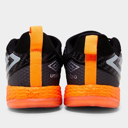 Chuteira Futsal Umbro Pro 5 Bump Unissex - Laranja +Preto