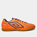 Chuteira Futsal Umbro Techno Unissex - Laranja+Marinho