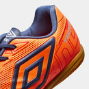 Chuteira Futsal Umbro Techno Unissex - Laranja+Marinho