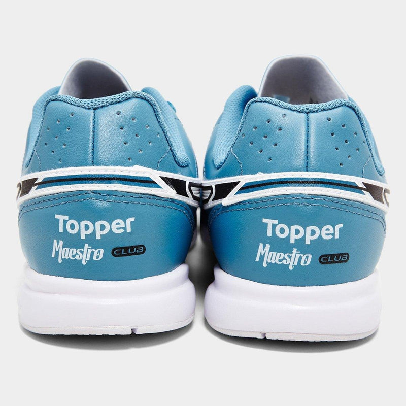 Chuteira Futsal Topper Maestro Club V Prisma Unissex - Azul+Branco